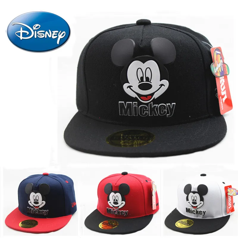 Детские шапки Disney с ушками Микки аксессуары для маленьких девочек и мальчиков