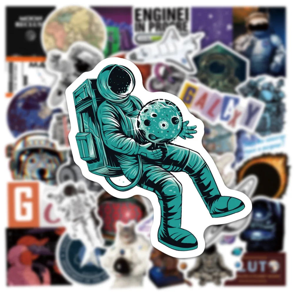 103050pcs outer space astronaut graffiti stickers aesthetic phone luggage laptop guitar cool cartoon sticker decals kids toys free global shipping
