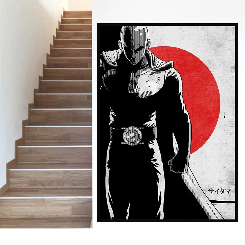 

Bald hero Canvas Painting Anime Art Print Poster Picture Wall Modern Minimalist Bedroom Living Room Decoration