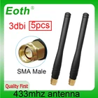 EOTH 5 шт. 433 МГц Антенна 3dbi sma Штекерная lora антенна pbx iot модуль lorawan сигнальный приемник антенна с высоким коэффициентом усиления