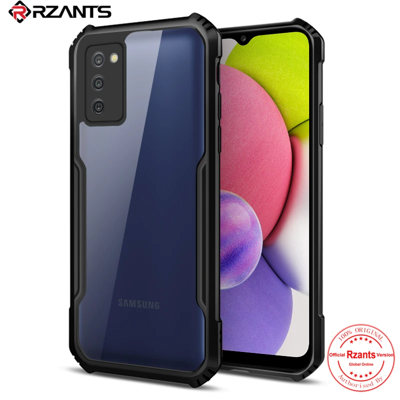 

Rzants For Samsung Galaxy A03S Case Hard Air Bag Protection Slim Thin Clear Crystal Cover