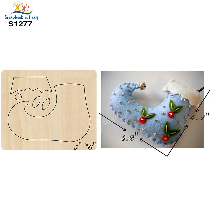 

Holiday Shoes S1277 Muyu Wooden Mold Cutting Dies Suitable For Market General Machines