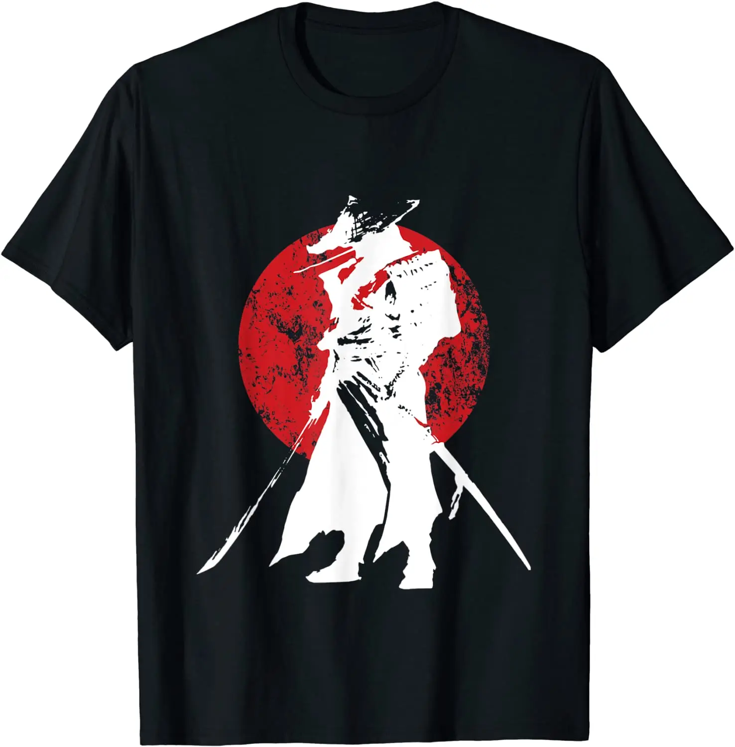 

Summer O-neck Men T-shirt Vintage Japanese Samurai Retro Bushido Warrior Japan Sword Printing Graphic T-shirts Men Clothing