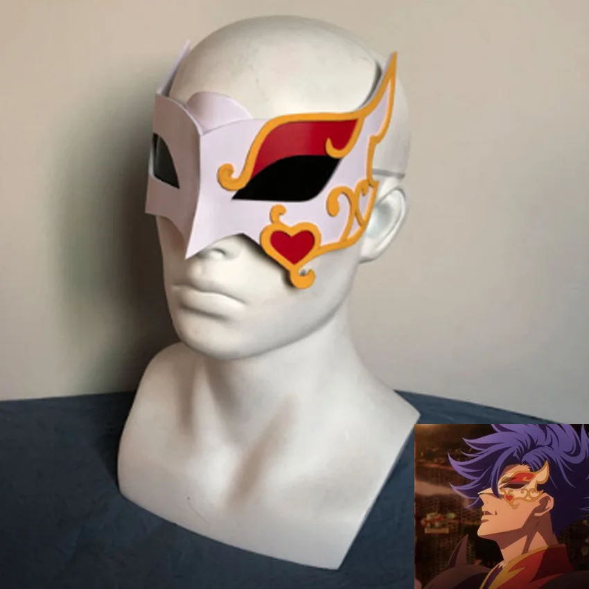 

2021 SKâˆž SK8 the Infinity Cosplay Adam Mask PVC Eyemask Men Half Face Mask Halloween Masquerade Party Anime Costume Props