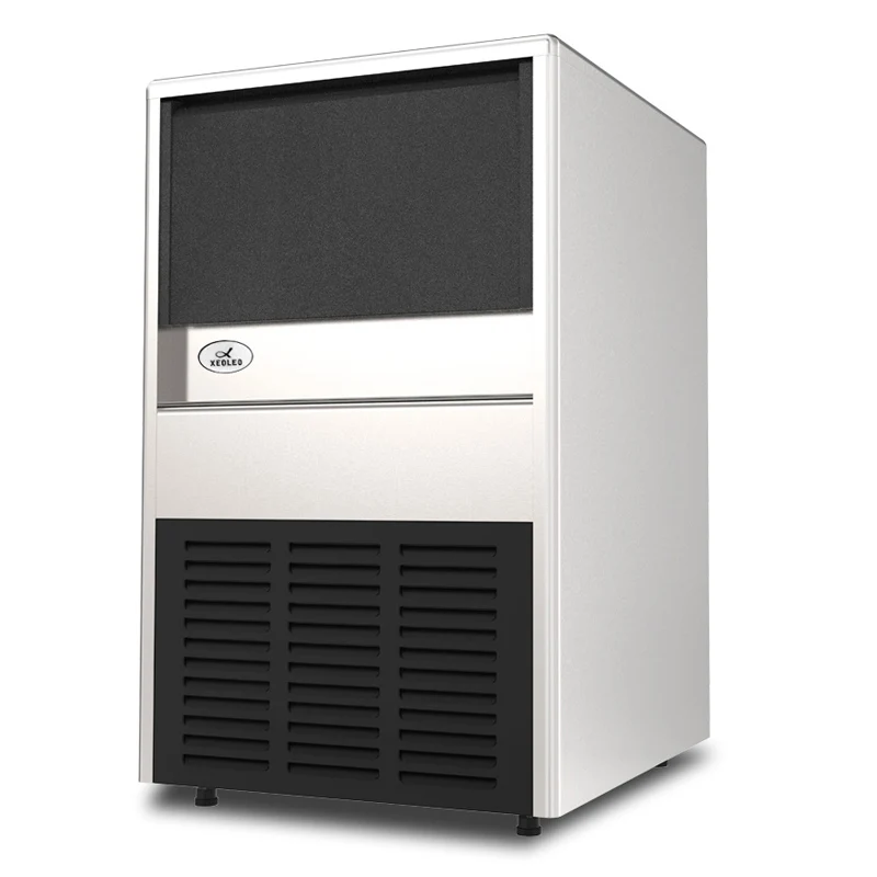 Xeoleo Коммерческая льдогенератор из нержавеющей стали 70 кг/24 ч автоматическая