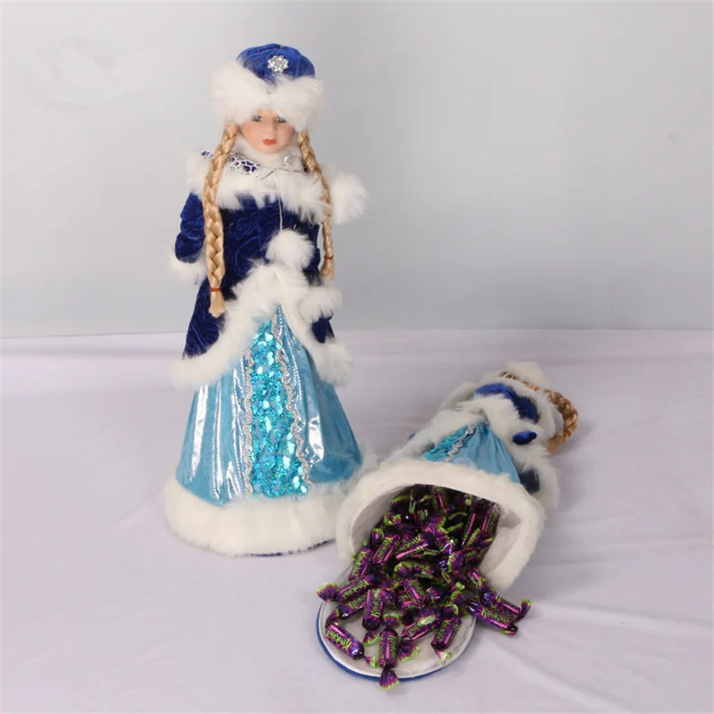 Коробка конфет Снежная Кукла рождественские игрушки Детский костюм снежницы для