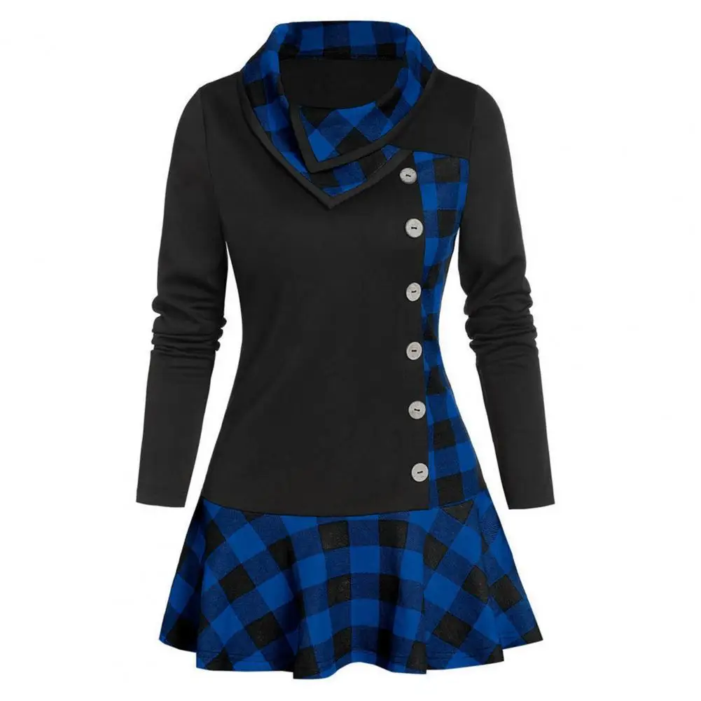 

Платье-мини с длинным рукавом и оборками на подоле, Осень-зима