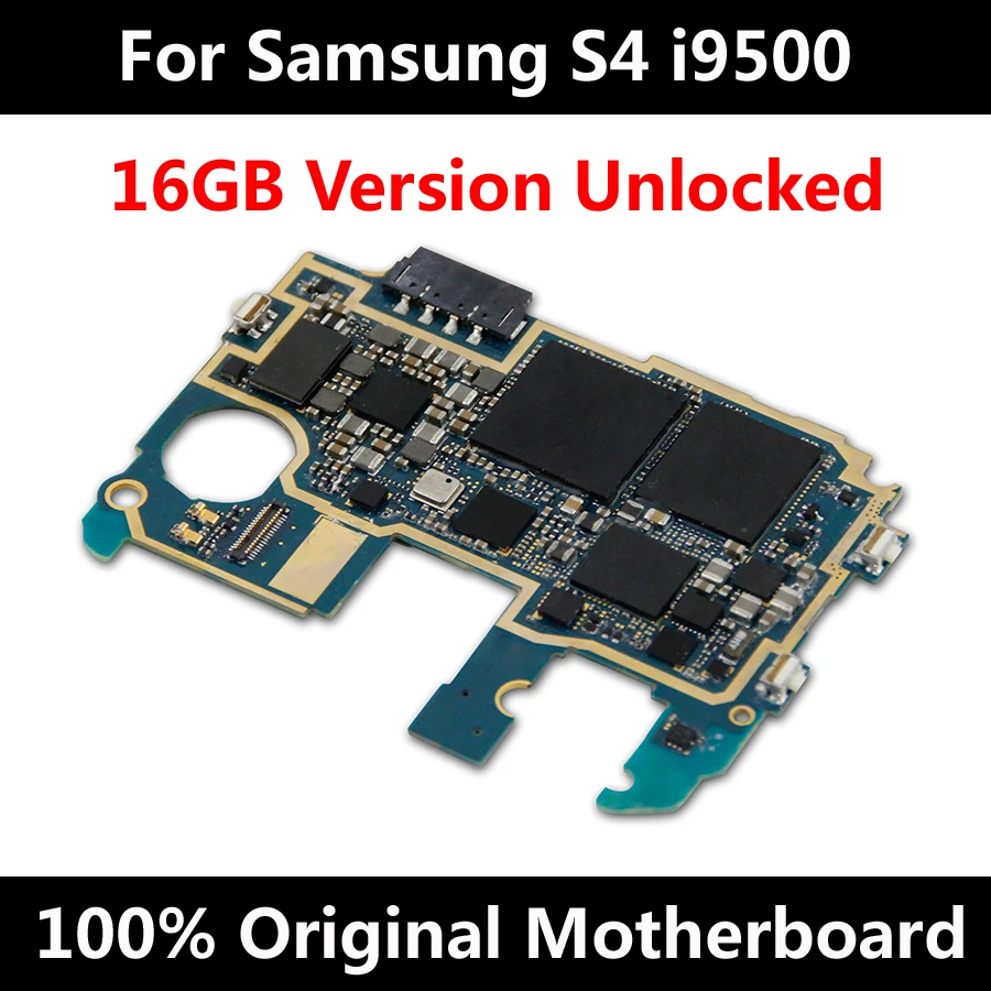 Оригинальная материнская плата для Samsung Glaxy S4 i9500 16 Гб разблокированная с чипами