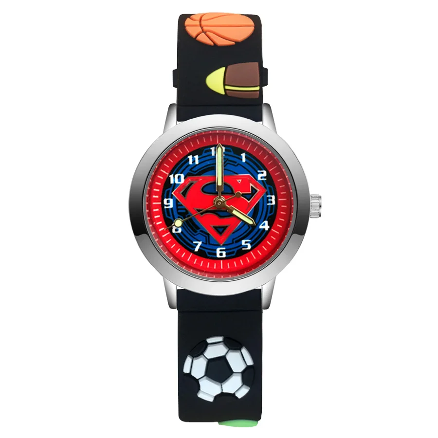 

Children's Cute Cartoon Style Student Boy Girl Kids Silicone Strap Quartz Wrist Watches JA156
