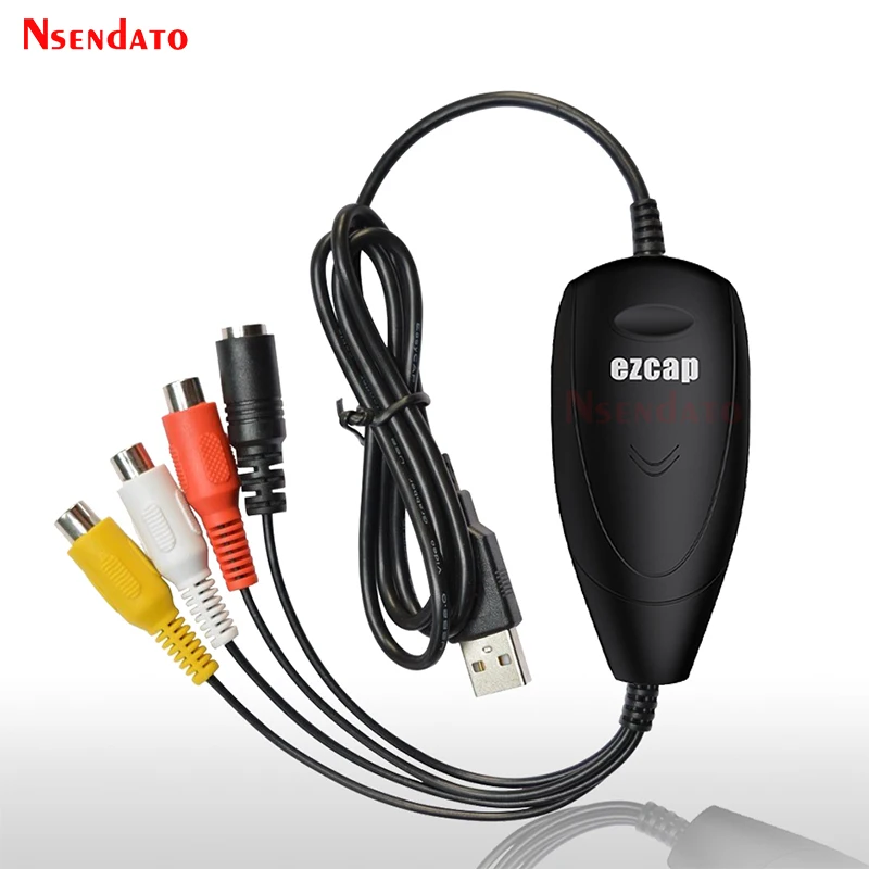 Устройство захвата аудио-и видеокарт Ezcap172 USB 2,0, устройство для захвата аналогового видео для VHS, видеорегистратор, записывающее устройство для Windows 10