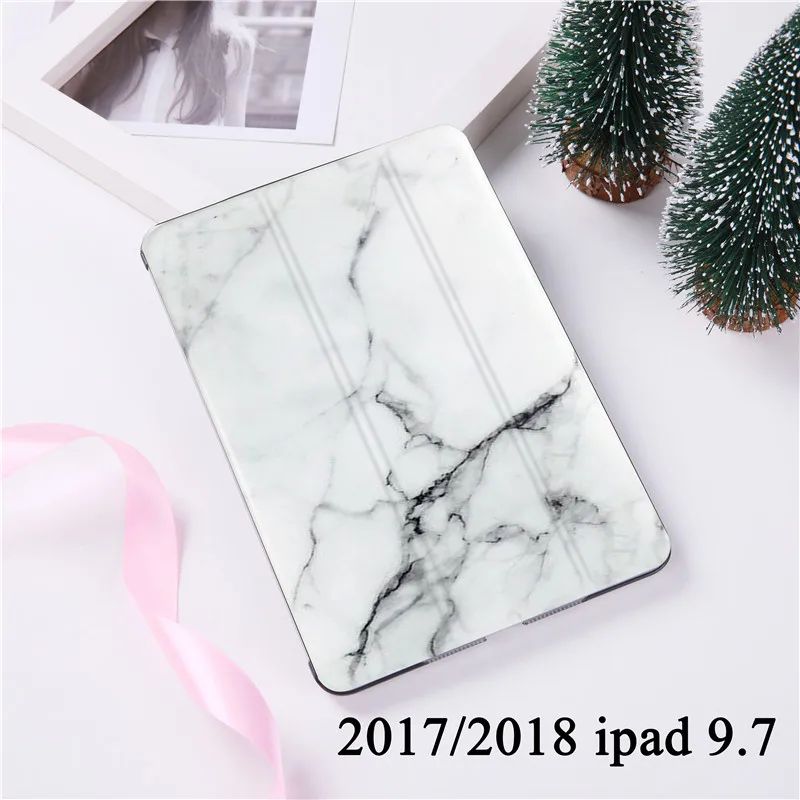 Для iPad 9,7 чехол жесткий мраморный узор планшет смарт-чехол для iPad 9,7 Air 1 2 Mini 1 2 3 4 5 iPad 2/3/4 Funda Capa - Цвет: B050010