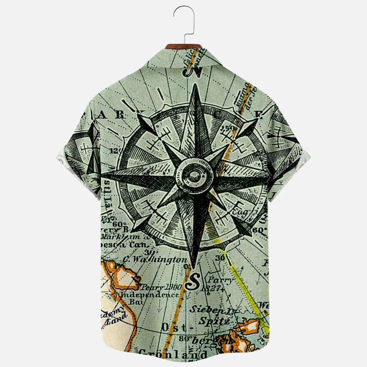 Bababuy 2021 New Men's Short Sleeve Printed Shirts Summer Hawaiian Holiday Casual Buttons Shirts High Street