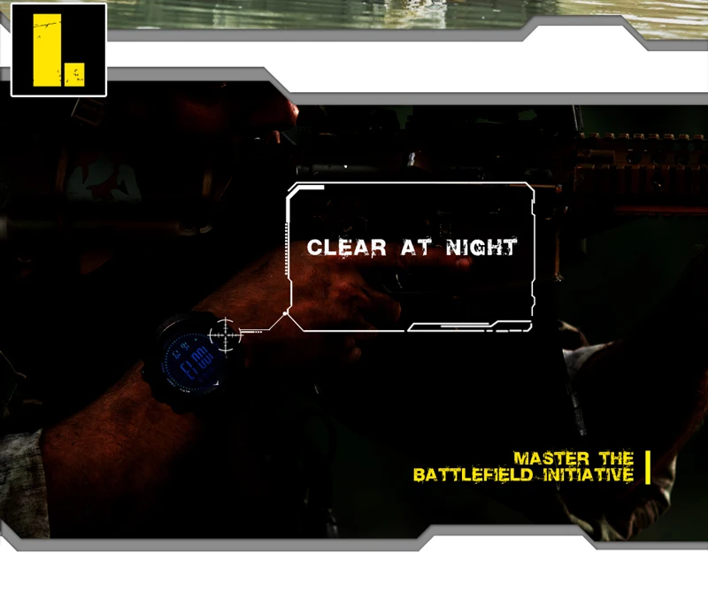 Уличные спортивные водонепроницаемые мужские Смарт часы 50 м цифровые