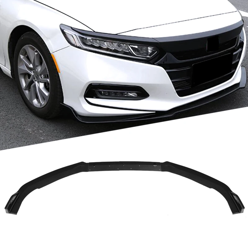 Углеродное волокно стиль ABS передний бампер Защита для губ накладка Передняя