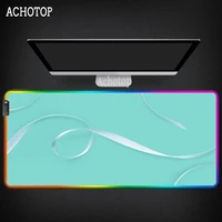 solid color rgb mouse pad pc gamer computer large mousepad led gaming cartoon pad to mouse keyboard with backlit desk mice mat
