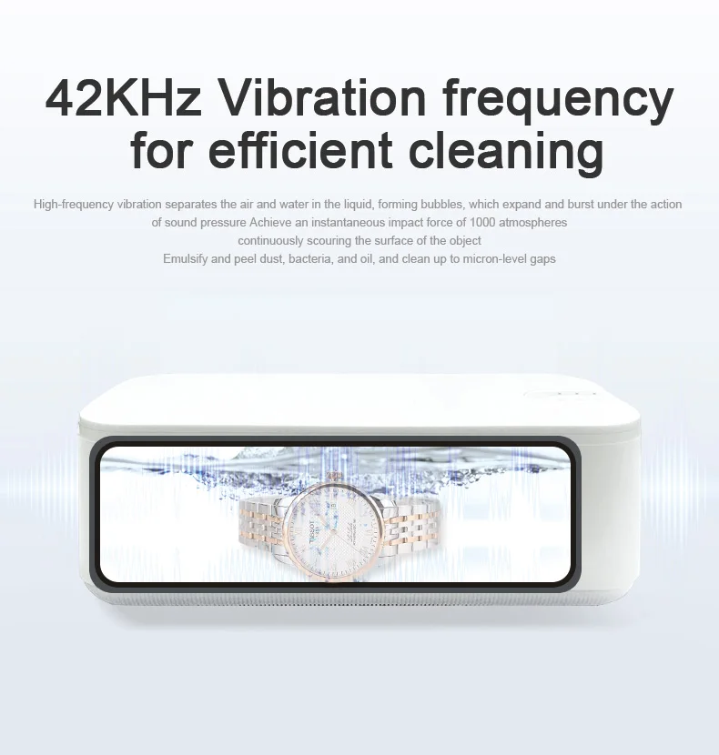 

FanYing 0.68L 24W Ultrasonic Cleaner Intelligent Control Timer Wash Jewelry Glasses Denture Sonic Clean Bath Beauty Brush