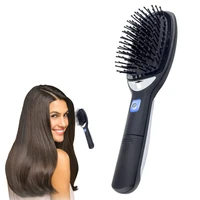 hair straightening brush 2in1 negative ion hot cold wind hair curler comb no battery hot comb straight curling hair styling tool