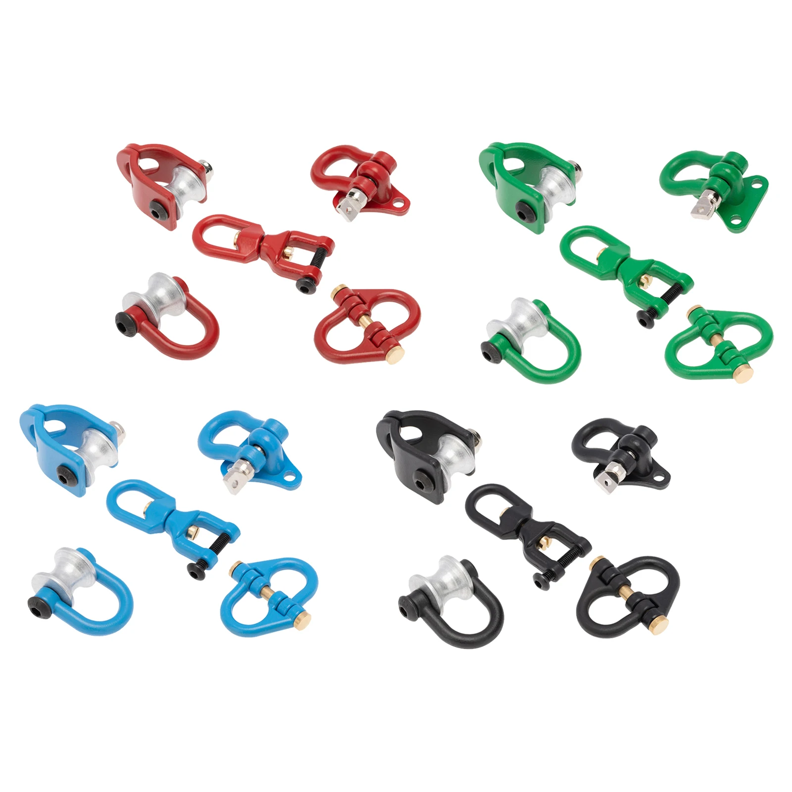 

Tow Hook Shackles Fit for 1/10 RC Rock Crawler D90 SCX10 TRX4 CC01 Parts