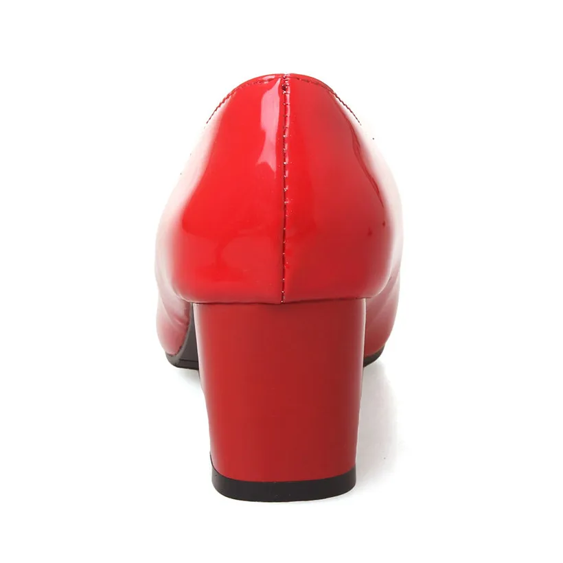 Милые весенние женские туфли-лодочки с квадратным носком на высоком блочном