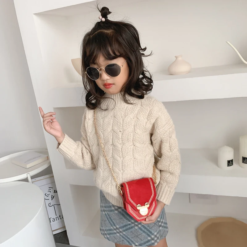 2019 New Fashion Mickey Handbag Children Shoulder Crossbody Bag Pu Leather Kids Coin Purse Trend Cartoon Small Storage Tote | Багаж и