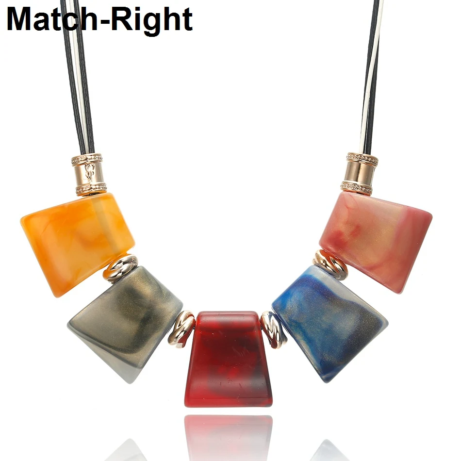 Женское ожерелье и подвески Match Right массивное Винтажное колье чокер с бусинами