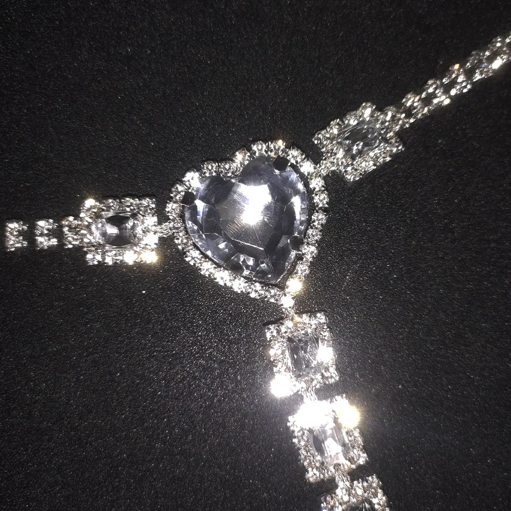 Сексуальная Красная цепочка для тела с кристаллами ювелирные изделия женщин