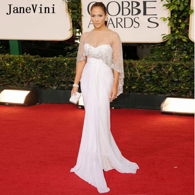 Женское длинное вечернее платье-Русалка JaneVini шифоновые вечерние платья в