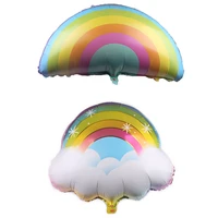 1pcs large cartoon rainbow balloon party supplies colorful cloud balloon child bithday party decoration aluminum foil balloon