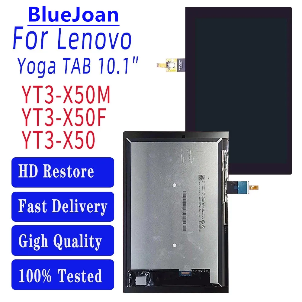 

10.1 Inch Lenovo Yoga Tab 3 YT3-X50F YT3-X50 YT3-X50M LCD Screen Touch Screen Digitizer Assembly Screen Assembly