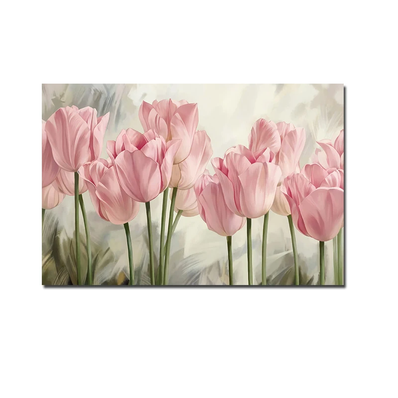 Настенная живопись тюльпаны растения цветы картина для украшения дома плакаты и