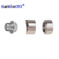 stainless steels oxygen sensor bung plug nut cap kit plug nut plug wideband nut stepped mounting fitting weld bungs m18x1 5