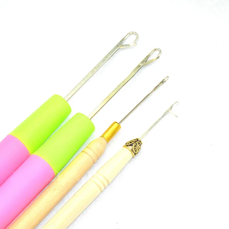 1 шт Дерево Пластик крючком косички из иглы Перья для волос Инструменты