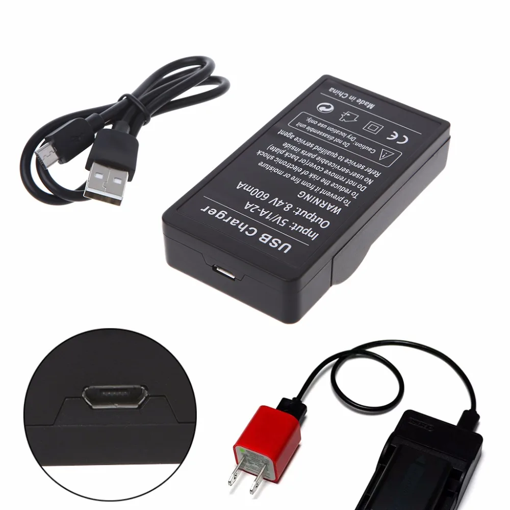 Зарядное устройство для Sony NP FW50 Alpha a3000 DLSR A33 ILCE 5000 Series с USB кабелем|Зарядные