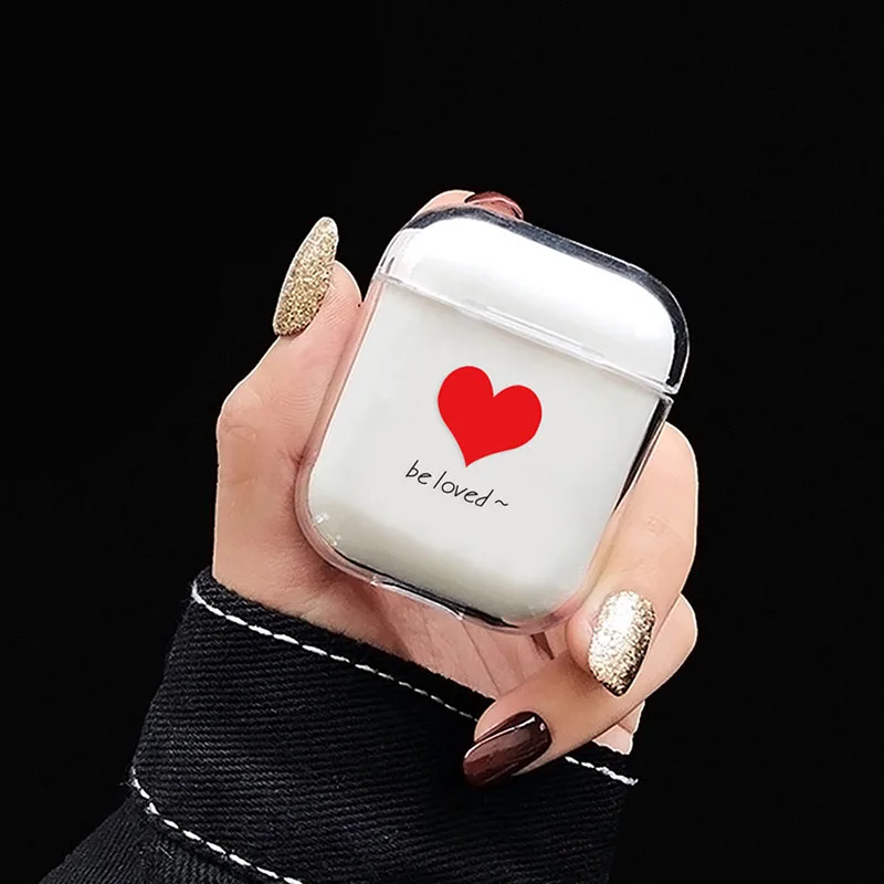 Прозрачный чехол для наушников с рисунком собаки из мультфильма AirPods 1 2 защитный