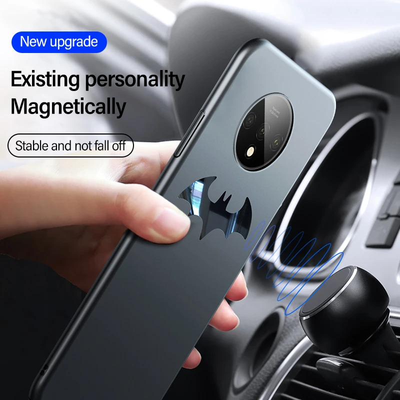 Ultra-thin Metal Bat Matte PC Phone Case For Oneplus 8 7T 7 Pro 6T 6 5T 5 Magnetic Protection Cover