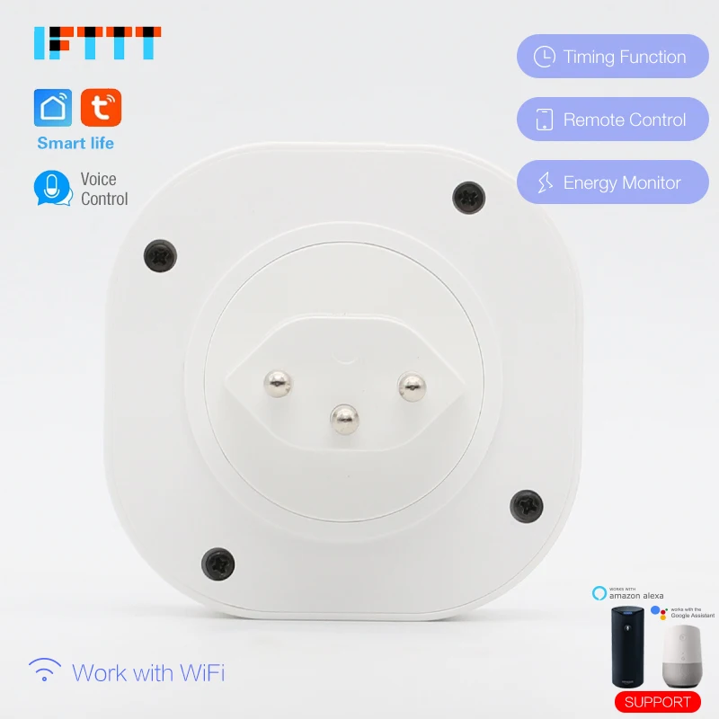 16А Швейцарский Wi-Fi Smart CH Plug power Monitor умная розетка Беспроводная Голосовое