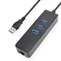 rtl8153 usb 3 0 ethernet converter adapter with 3 port 3 0 hub to rj45 drive free for windows linux