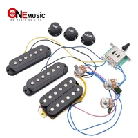 electric guitar pickup wiring harness prewired 5 way switch 2t1v control ssh pickup for st electric guitar black white