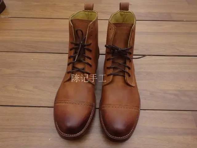 Мужские кожаные туфли мужские ручной работы с острым носком из натуральной кожи |