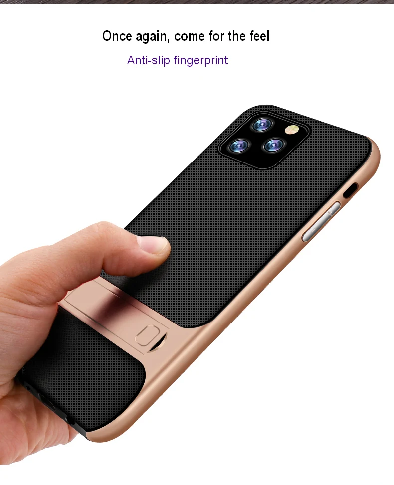 Чехол для iPhone 11 Pro Max X XS XR, чехол для 6 6 S 7 8 Plus, чехол из поликарбоната+ силиконовый чехол-подставка для телефона, защитный чехол