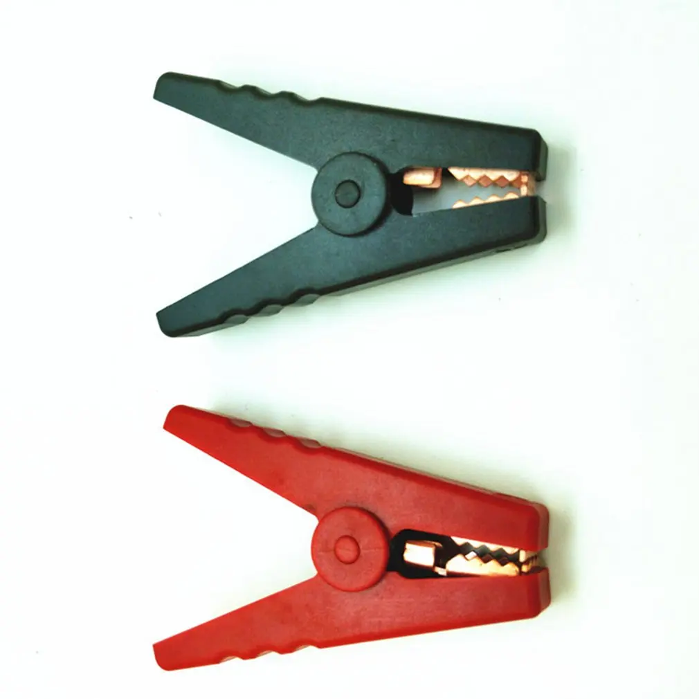 

Insulated Car Battery Clip Lead-Acid Battery Charging Clip With Fire Clip Electrical Technology Voltage Testers 1 Pair