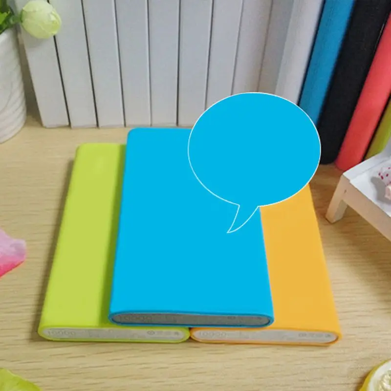 Силиконовый защитный чехол 13*7,5 см для Xiaomi power Bank 2 10000mAh