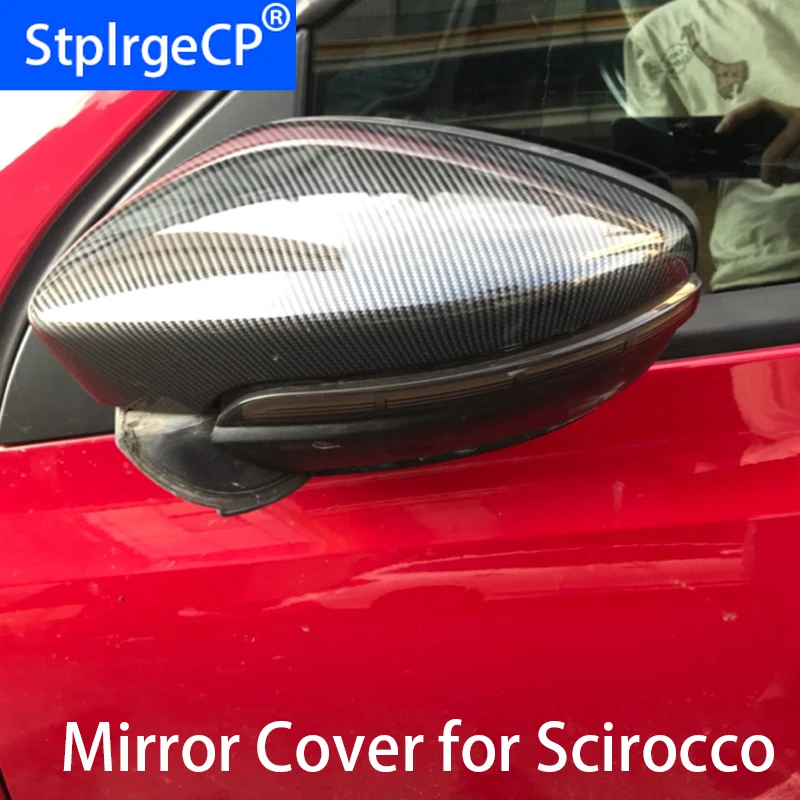 2 шт./компл. для VW Scirocco 2009-2018 сменные боковые колпачки из углеродного волокна