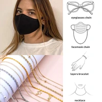 women glasses chains face mask necklace strap non slip eyeglass rope holder cord neck sunglass strap eyewear for unisex jewelry