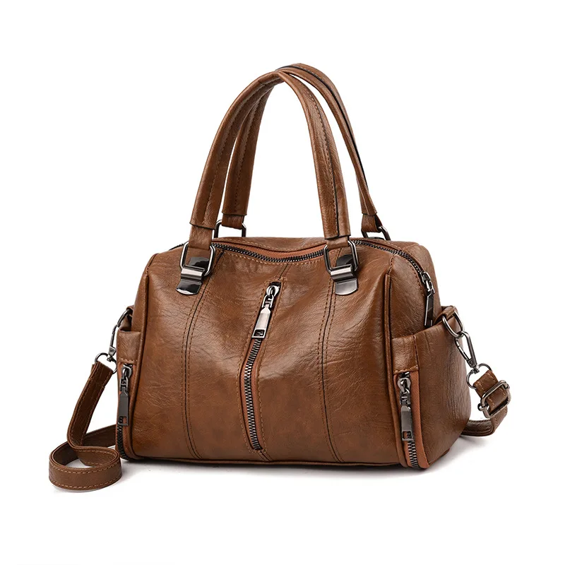 

Female bag 2020 new lady mother bag middle-aged casual fashion soft leather bag single shoulder bag