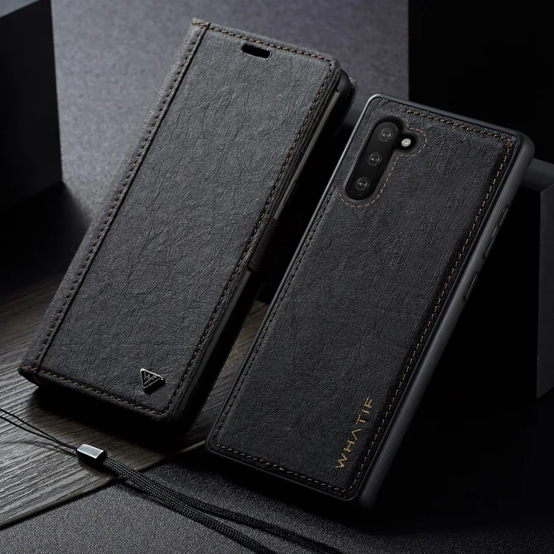 Для samsung Galaxy S8 S9 S10 E Note10 Plus Note 10 9 8 10+ чехол на магните флип-кошелек из крафт-бумаги чехол-книжка Съемная задняя крышка