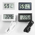 Температурный измеритель, термометр, гигрометр с температурным датчиком, измерителем влажности и ЖК-дисплеем с кабелем