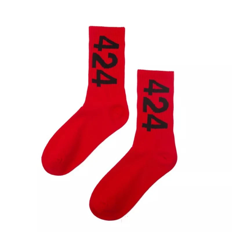 Style 6 Red Una Reta/мужские носки гольфы в стиле хип-хоп хлопок, Новое поступление, повседневные носки для скейтборда с вышивкой - Цвет: Style 6 Red