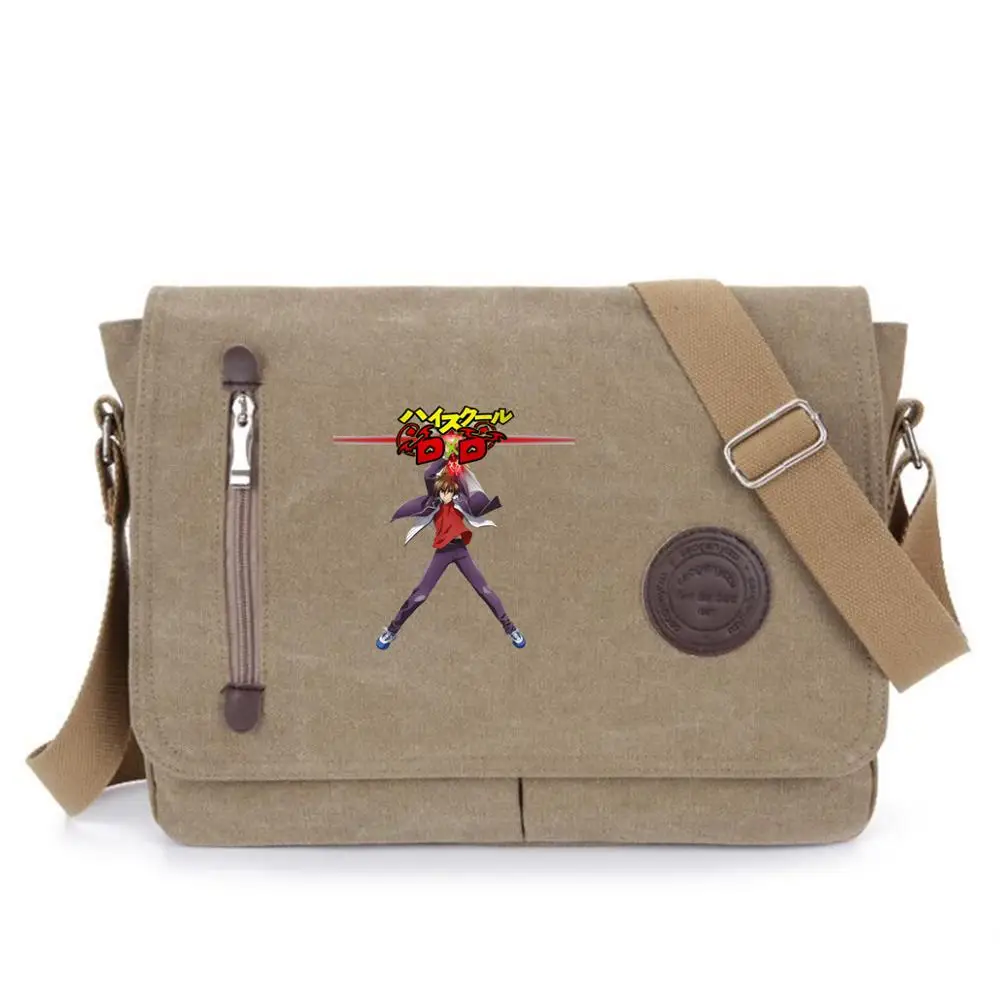 

anime High School DxD shoulder bag student bookbag Messenger Bags for Teens Boys Crossbodybag Women Travel Shoulder Bags