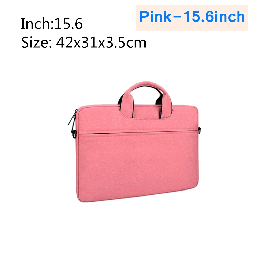Pink-15.6inch Сумка для ноутбука 13,3, 14,1, 15,4, 15,6 дюймов, водонепроницаемая сумка для ноутбука Apple, чехол с вкладышем, Защитная сумка для ноутбука унисекс - Цвет: Pink-15.6inch